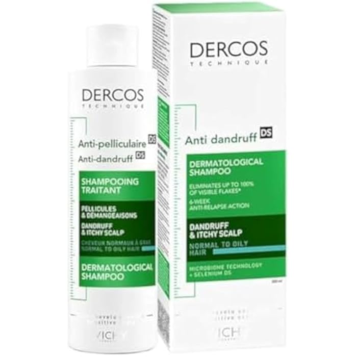 DERCOS ANTI-DANDRUFF SHAMPOO FOR NORMAL TO OILY HAIR 200ML - Image 1